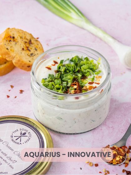 Aquarius: Innovative. A perfect match for our creative and refreshing Spring Onion Cream Cheese dip. Let us know your sign!