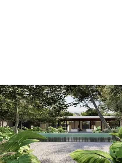 A rendering of a new family retreat, designed for relaxation and natural living. We are fortunate to be bestowed such beautiful sites to build these episodic dreams.