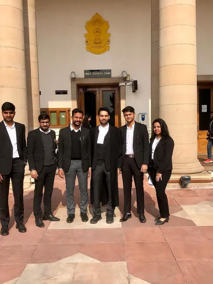 My team and I outside the Chief Justice's court. This is a unique opportunity for interns to see the highest level of judicial proceedings up close.