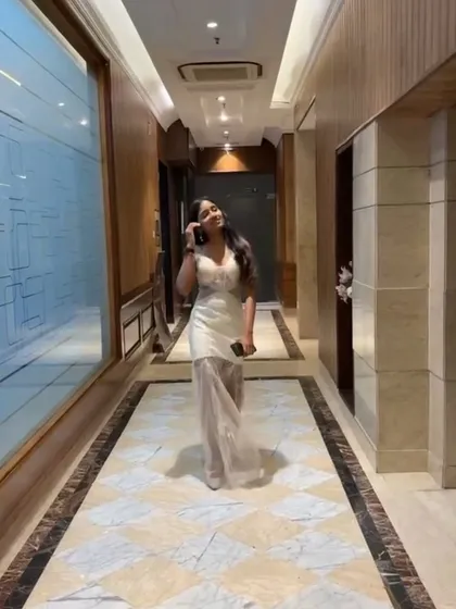 A shot of me walking through the venue corridor. I believe in bringing a positive and stylish energy from the moment I arrive until the very end of the event.
