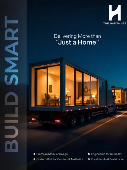 We deliver more than just a structure; we deliver a complete, ready-to-use hospitality unit. This visual captures the essence of our service: a fully-finished, premium modular home on its way to a client's property, ready for fast installation.