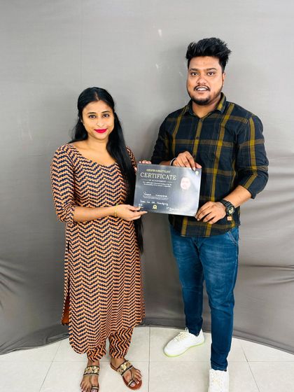 Another successful student with her certificate. I'm excited to see the amazing work she will do.