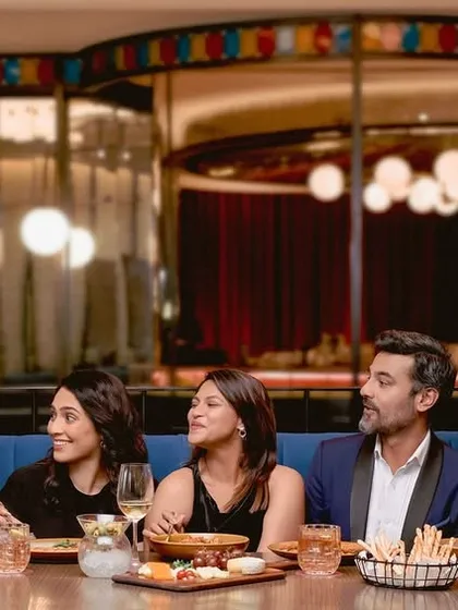 We created this modern interpretation of 'The Last Supper' for a hotel shoot, going beyond the original brief. This image demonstrates my skill in directing a large group of actors to create a specific, complex mood. It highlights my experience in conceptual photography and managing a full production team, including stylists and set designers.