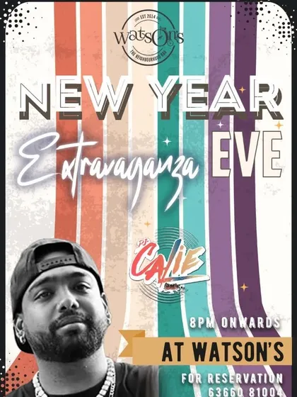 The flyer for my New Year's Eve Extravaganza gig. The perfect way to bring in a new year is with a massive party.
