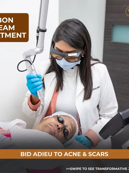 We use state-of-the-art technology like the Carbon TriBeam laser, expertly handled by our dermatologists, to address concerns like acne, scarring, and pigmentation. This treatment works by targeting deeper skin layers to stimulate collagen and reveal a smoother, more even-toned complexion.