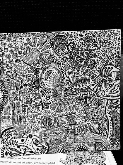 The full 'SOUL-CONNECTIONS' piece. It's a visual representation of how the mind travels during meditation. Rotating the artwork reveals entirely new perspectives and images.