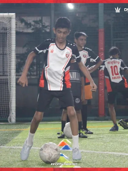 Sweat, sacrifice, success. A player works on his footwork, embodying the hard work that defines our academy.