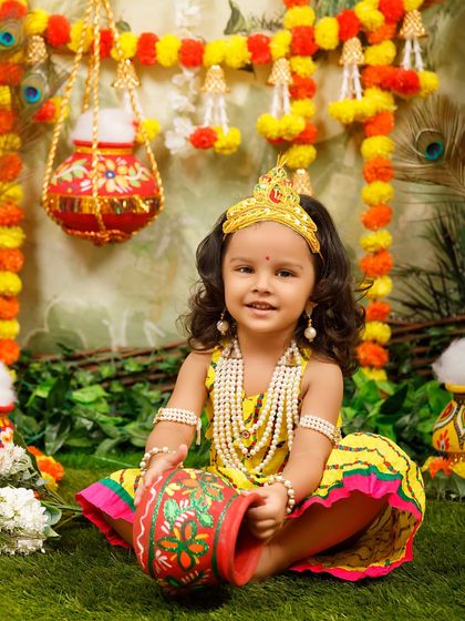 Janmashtami Mini-Sessions: Little Krishnas & Radhas photo 19