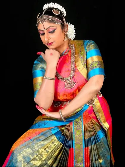 My student Viji, whose grace I look forward to seeing back in the studio.