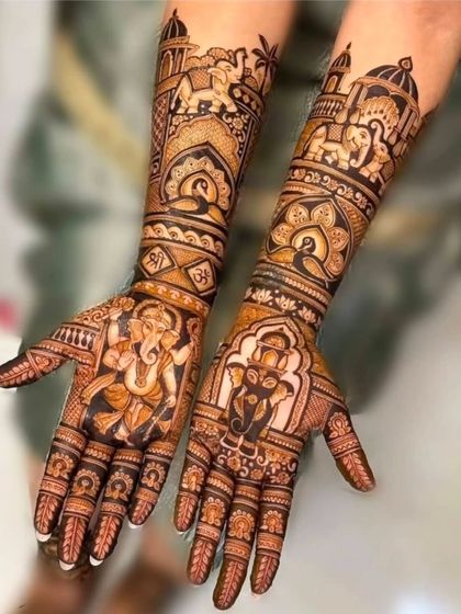 Kanha Mehandi - Bridal Mehndi Custom Storytelling & Portrait Mehndi photo 34