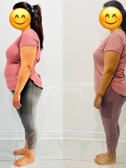 A working mom of two who lost 8 kgs in 6 months. Even with a busy routine and festivals, she stayed consistent, proving that you can balance life and still achieve your fitness goals.