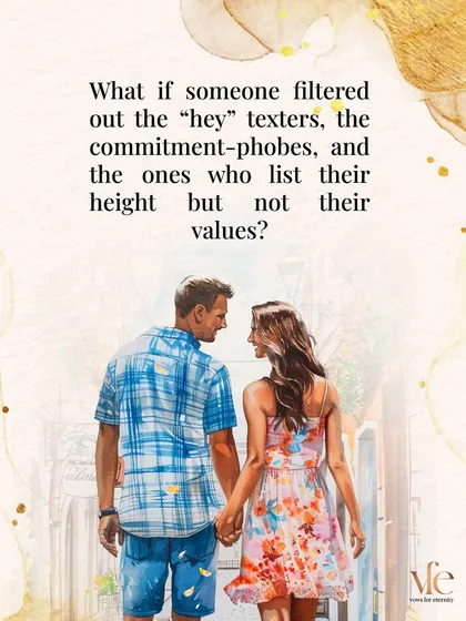 Imagine a dating experience where the superficial is already filtered out. I handle the initial screening so you can focus your energy on people who align with your core values, not just their height.