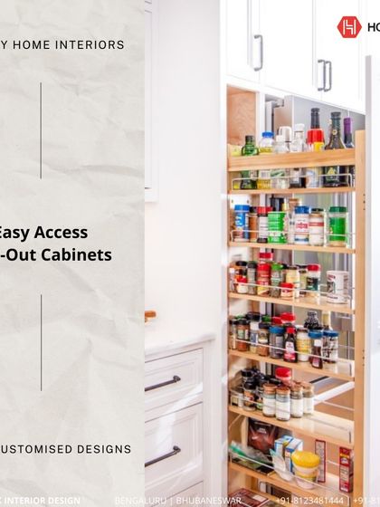 Houzlook - Full Home Interior Design & Turnkey Execution Smart & Sleek Modular Kitchens photo 13