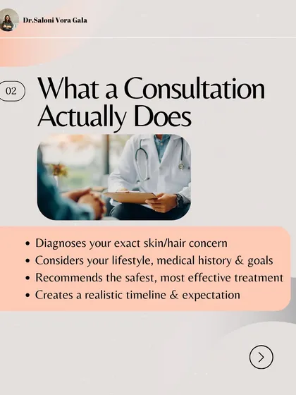 A consultation with a dermatologist is crucial. It's where we diagnose your exact concern, consider your lifestyle and medical history, and create a realistic timeline with the safest, most effective treatment for you.