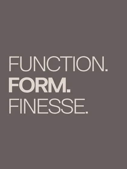 Function. Form. Finesse. This is not just a design principle for us; it is our process. We believe great spaces are built at the intersection of practicality, beauty, and craft. This ethos guides every decision we make.