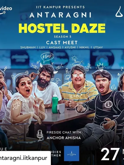 I was thrilled to host the fireside chat with the cast of Amazon Prime Video's 'Hostel Daze'. This shows my experience working with major streaming platforms for their promotional events.