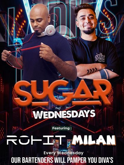 A flyer for 'Sugar Wednesdays'.