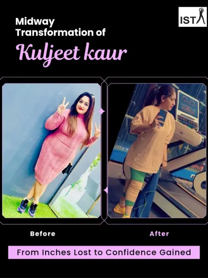 Here is the midway transformation of Kuljeet Kaur. It is not just about the inches lost, but the confidence gained. I am so proud of her dedication and excited to see her continue on this path to a healthier, happier life.