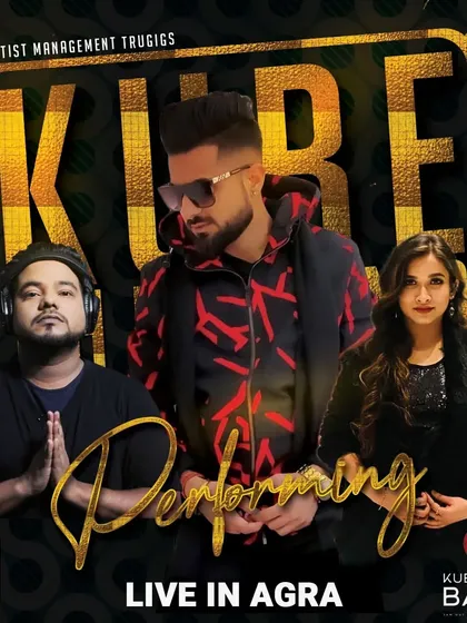 Here is another poster from our show in Agra, managed by my artist management company, Trugigs. We handle everything from performance to promotion.