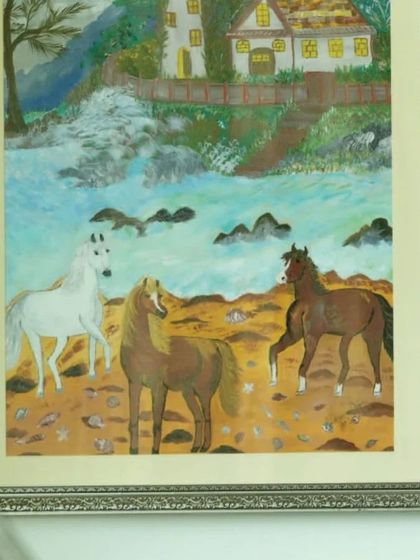 'Alive at Night' by Badrunissa Irfan, an artwork installed in the gym at Prestige Park Drive. The piece was selected to inspire energy and movement, enhancing the workout experience for residents.