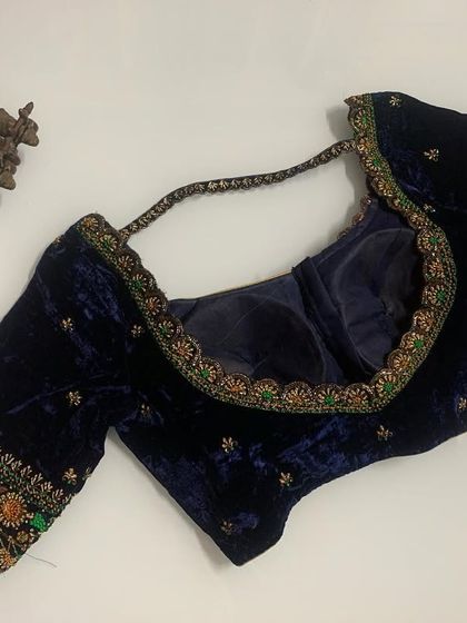 Amaira - Custom Bridal & Designer Blouses Rich & Regal: Velvet Blouses photo 6