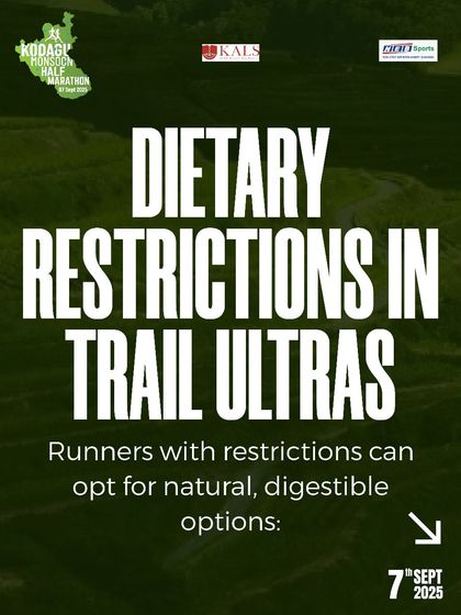 We provide guidance on dietary restrictions in trail ultras, focusing on natural and digestible options.