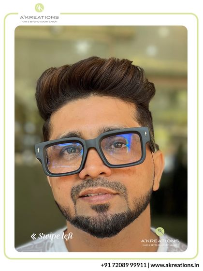 This stylish cut features a mid-fade with a longer, textured top. It's a versatile look that can be styled in multiple ways.