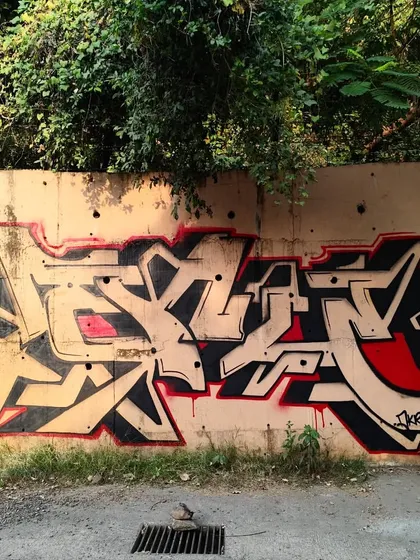 Finding new ways to flow with my "Dkrypt This" series. This is a "क्रिप्ट" piece with no fill, just the raw power of the black outline. All about that handstyle and letter structure.