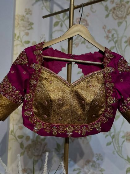 Chaithu Gowda - Custom Designer Ethnic Wear Custom Embroidered Blouses photo 90