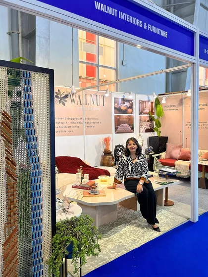 Posing at our booth at the IHE furniture extravaganza. We were thrilled to unveil our stunning collection and immerse visitors in a world of creativity and craftsmanship.