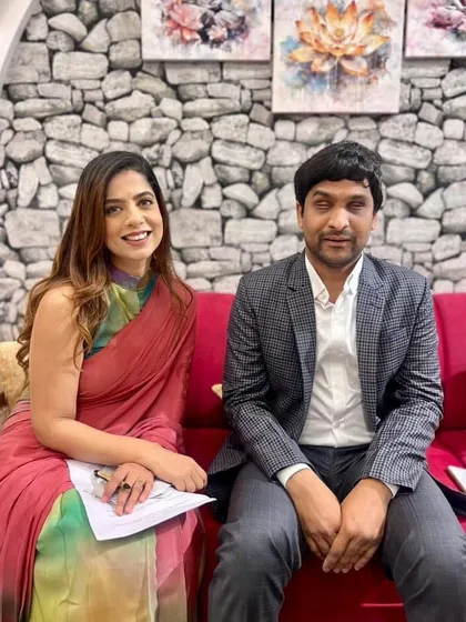 Posing with Srikanth Bolla at the 'Emergence' event. Hosting at universities is incredibly rewarding as I get to be part of a platform that ignites the entrepreneurial spirit in the next generation of leaders.
