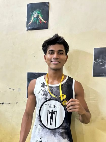One of our endurance champions proudly displaying his medal. These in-house competitions build confidence and prepare our athletes for bigger stages.