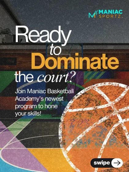 Ready to dominate the court? This graphic invites you to join our newest program to hone your skills.