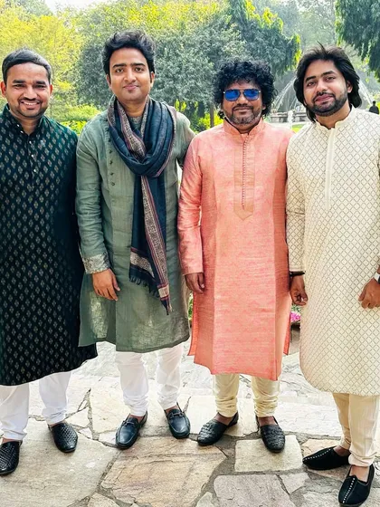 A post-gig click with my musician friends in Jaipur.
