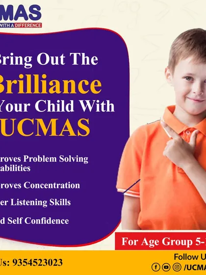 We help bring out the brilliance in your child. UCMAS improves problem-solving capabilities, concentration, listening skills, and builds self-confidence.
