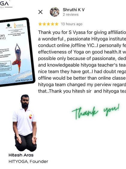 Hitesh Aras - Yoga Teacher Training & Certification Student Journeys & Testimonials photo 9
