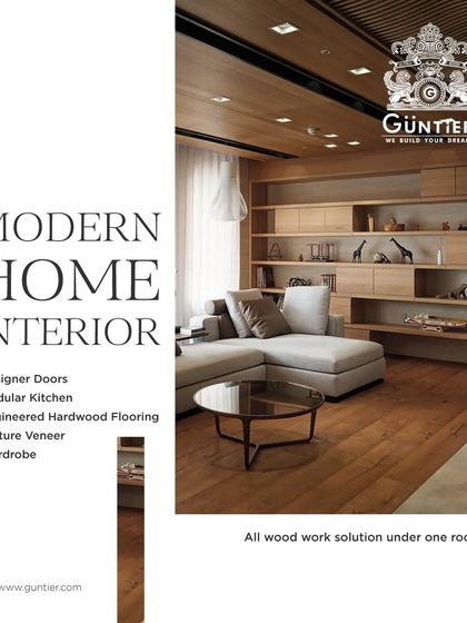 We provide all woodwork solutions under one roof to create cohesive and modern home interiors, including designer doors, modular kitchens, and engineered flooring.