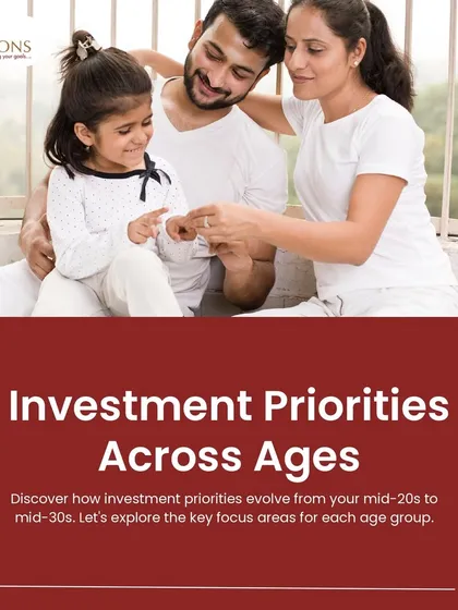 An introductory image for our series on investment priorities across different ages. It shows a family, symbolizing the importance of financial planning for securing the future of your loved ones as your life evolves.