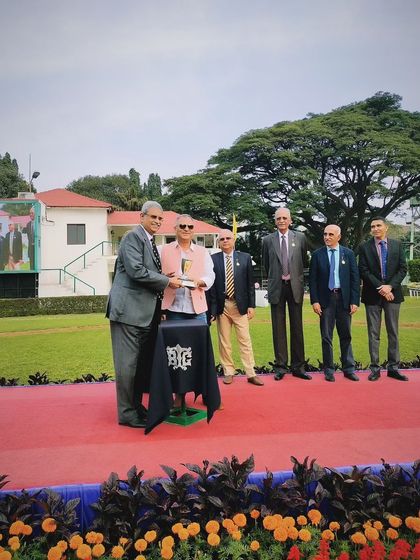 The V. Venugopal Naidu Memorial Trophy presentation.