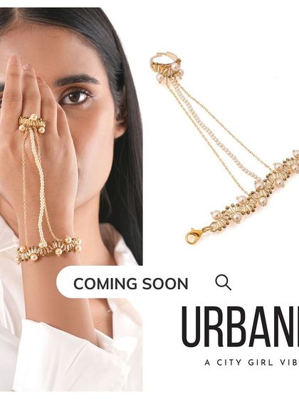 Coming soon from our URBANIA collection, a new hand harness design featuring pearls and crystals.