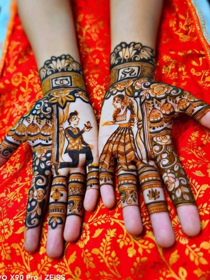 Bunty Rajasthani Mehandi - Bridal Mehendi Personalised Story & Portrait Mehendi photo 15