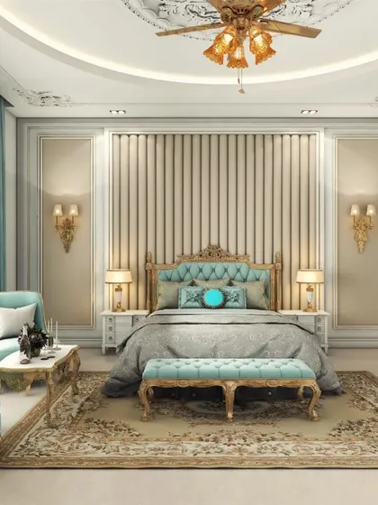 For those who appreciate timeless elegance, we craft opulent Victorian-inspired bedrooms. This space features intricate wall mouldings, a classic four-poster bed, and luxurious fabrics to create a truly regal and sophisticated master suite.