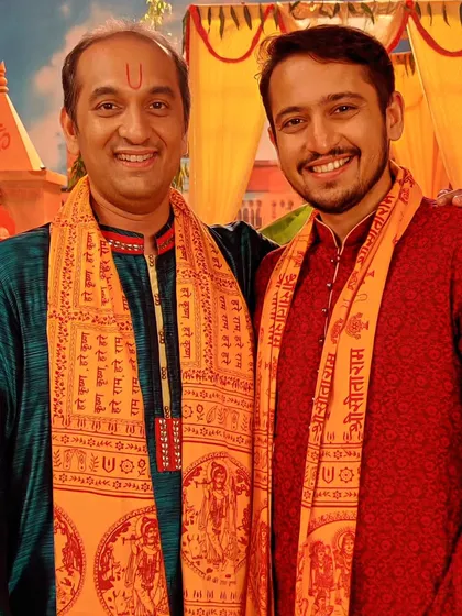With the great Alap Desai, our leader on the set of the musical TV show. I'm so grateful for his guidance and for making the shoot such a smooth experience.