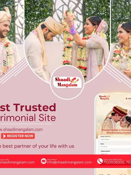 As one of India's most trusted matrimonial sites, we provide a seamless experience for finding your life partner. Our app and website are designed to make your search simple, effective, and successful.