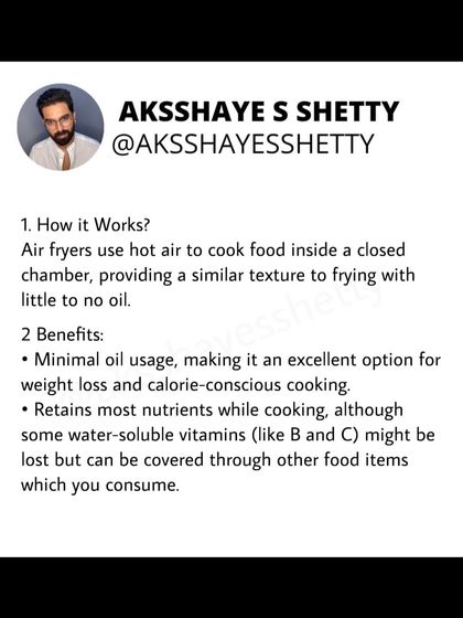 An air fryer can be a great tool for weight loss if used wisely. It allows you to cook with minimal oil, but it's not a shortcut to health. The key is to use it for whole foods like vegetables and lean proteins.