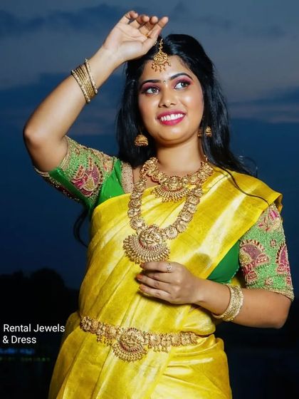 Inisha Rental Dress - Bridal & Occasion Jewellery Rental Grand Bridal Sets: Temple & Kemp Jewellery photo 6