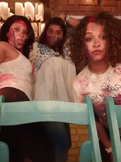 More playful moments from our Holi themed social. Our community knows how to have a good time.