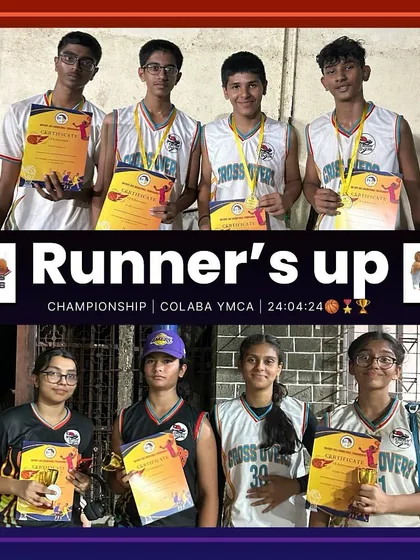Our boys' and girls' teams showing off their certificates after becoming runners-up at the Colaba YMCA championship. We are proud of their fighting spirit.