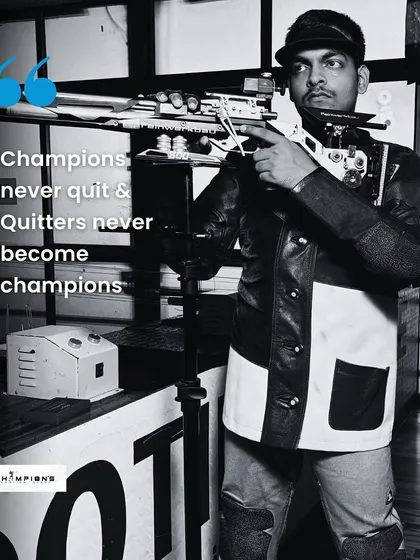 Champions never quit, and quitters never become champions. It's as simple as that.