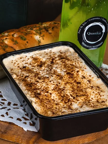 My Coffee Bread Crème Cake is a must-try dessert. This image shows it packed and ready to be part of a special 'box of love' delivery.